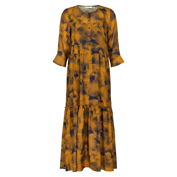 Anthropologie Mustard and Black Maxi Dress - Picture 2 of 4